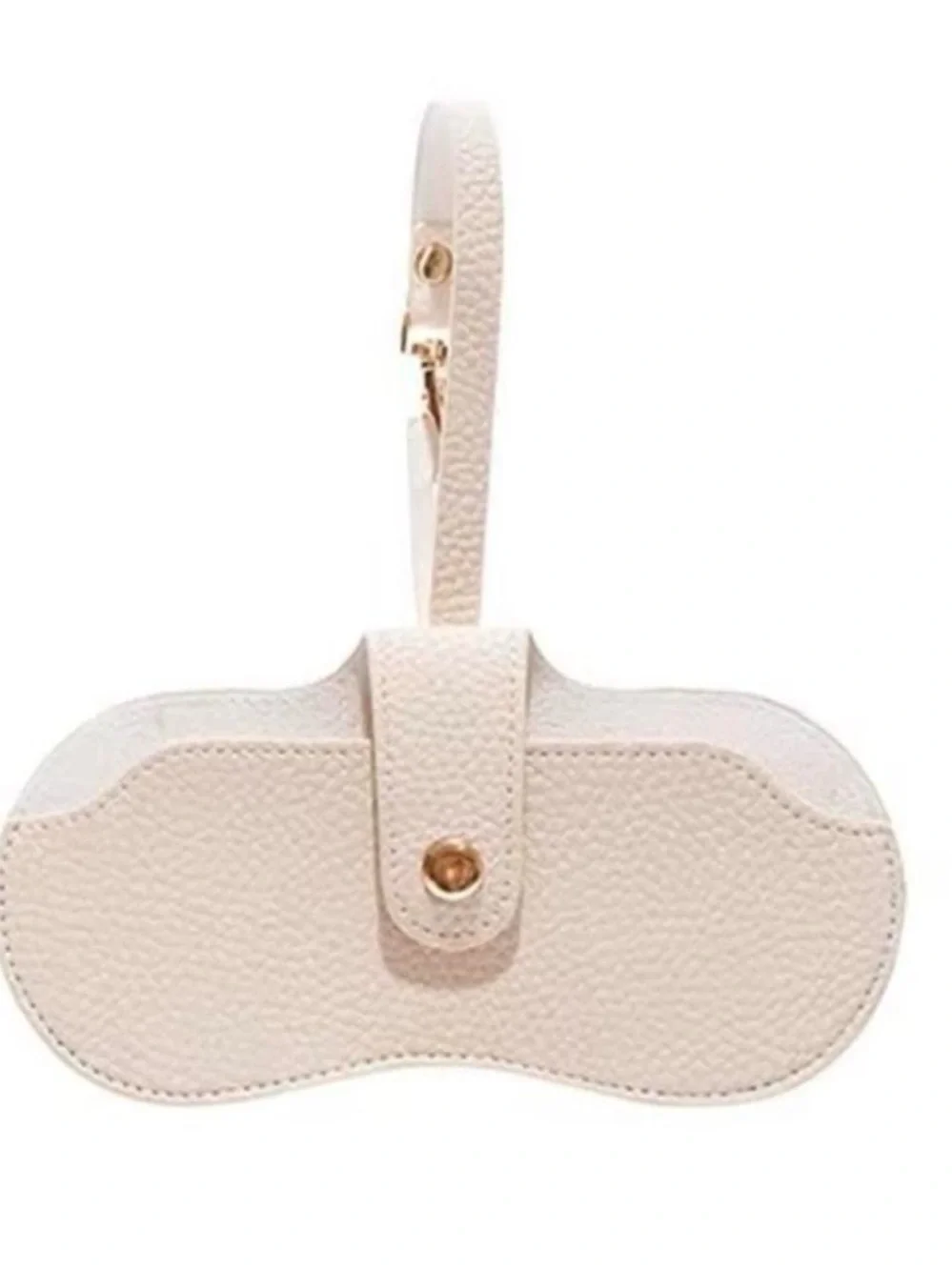 NWT Slim Beige Leather Sunglass Case & Lanyard